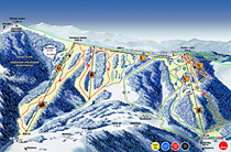 Skimapa Snow Paradise lyžování Oščadnica Velká Rača Slovensko